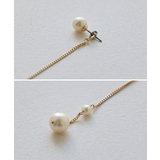 niana ニアナ パールチェーンロングピアス | Fashion Letter | 詳細画像10 