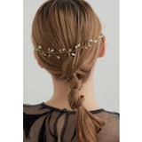 ゴールド | niana ニアナ リーフモチーフパールヘッドドレス | Fashion Letter