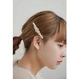 ゴールド | niana ニアナ パールオーロラビーズビジューバレッタ | Fashion Letter