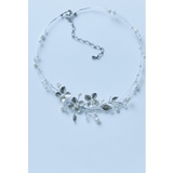 シルバー | niana ニアナ フラワーワイヤーネックレス | Fashion Letter