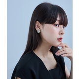 niana ニアナ オーバルビジューイヤリング | Fashion Letter | 詳細画像3 