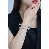 シルバー | niana ニアナ 2wayラメパールブレスレット | Fashion Letter