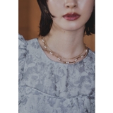 ゴールド | niana ニアナ パールチェーン二連ショートネックレス | Fashion Letter