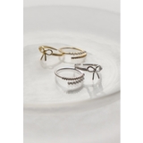 シルバー | niana ニアナ リボンパールリング | Fashion Letter