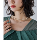 niana ニアナ パールチェーン三連ネックレス | Fashion Letter | 詳細画像5 