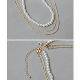 niana ニアナ パールチェーン三連ネックレス | Fashion Letter | 詳細画像10 