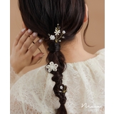 niana ニアナ パールレースフラワーヘアピン3本セット | Fashion Letter | 詳細画像1 