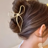 リボン型メタルバンスクリップ ヘアクリップ ヘアツメ | Felt Maglietta | 詳細画像3