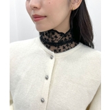 ブラック | レースつけ襟(スタンドカラー) | futier land