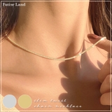 上品さプラスしたいアクセント。スリムツイストチェーンネックレス | futier land | 詳細画像1 