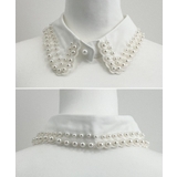 ひとつ足すだけで華やぎアップ。パールビジュー付け襟 | futier land | 詳細画像6 