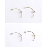 さり気なくシンプルに ボールハーフサークルピアス アクセサリー | Re:EDIT | 詳細画像8