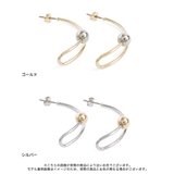 さり気なくシンプルに ボールハーフサークルピアス アクセサリー | Re:EDIT | 詳細画像2
