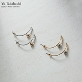さり気なくシンプルに ボールハーフサークルピアス アクセサリー | Re:EDIT | 詳細画像1