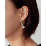 パールのアクセントがコーデを華やかに オーバーラップパール付ピアス アクセサリー | Re:EDIT | 詳細画像5