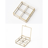 真鍮の小さなショーケース BRASSフレームガラスコンパートケース4BOX | Re:EDIT | 詳細画像4