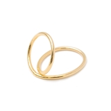 ゴールド(022) | 華奢でヌーディーなループリング メニーウェイループリング アクセサリー | Re:EDIT