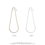 幅広いコーディネートにマッチ ワイドスネークチェーンネックレス アクセサリー | Re:EDIT | 詳細画像5