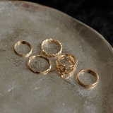 重ね付けが映えるリングセット 5ピースリングセット アクセサリー | Re:EDIT | 詳細画像1