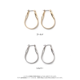 モダンデザインのフープピアス ニュアンスフープピアス アクセサリー | Re:EDIT | 詳細画像6
