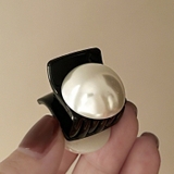 ホワイト | 小さめパールヘアクリップ 10120 | G&L Style