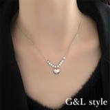 キューブ×ハートモチーフシルバーネックレス 10139 | G&L Style | 詳細画像1 