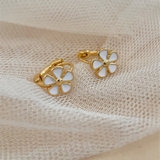 ゴールド | フラワーモチーフフープピアス 10181 | G&L Style