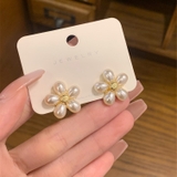 ゴールド | フラワーチーフパールピアス 10226 | G&L Style