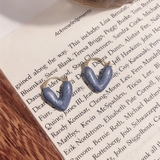 ブルー | ハートモチーフ キャッチレスピアス 10243 | G&L Style