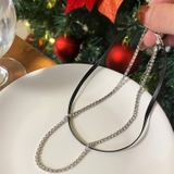 フェイクレザー×ストーン 2連ネックレス 10364 | G&L Style | 詳細画像3 