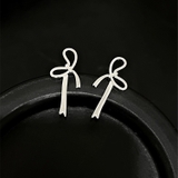 シルバー | リボンモチーフピアス 10410 | G&L Style