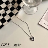 ハートモチーフブロックチェックネックレス 8996 | G&L Style | 詳細画像1 