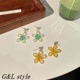 フラワーモチーフストーンピアス 9532 | G&L Style | 詳細画像1 