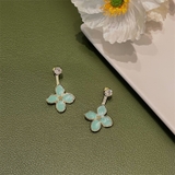 ブルー | フラワーモチーフ2WEYピアス 9582 | G&L Style
