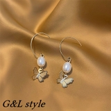 バタフライモチーフパールピアス 9697 | G&L Style | 詳細画像1 