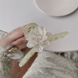 グリーン | フラワーモチーフヘアクリップ 9701 | G&L Style