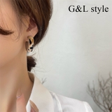 レオパード柄ハーフフープピアス 9885 | G&L Style | 詳細画像1 