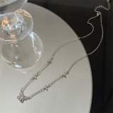 シルバー | バタフライモチーフストーンネックレス 9990 | G&L Style