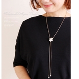 パール＆ビジューY字ロングネックレス 大きいサイズ レディース | GOLDJAPAN　大きいサイズ専門店 | 詳細画像3 