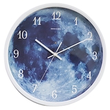 ホワイト | 光る 月面 壁掛け時計 | GOLWIS