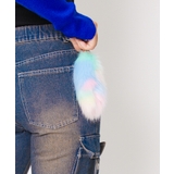 レインボー | 《ふわもこ×小さめサイズ》しっぽキーホルダー ファーチャーム バッグアクセサリー | GORGE 