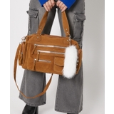 オフホワイト | 《ふわもこ×小さめサイズ》しっぽキーホルダー ファーチャーム バッグアクセサリー | GORGE 