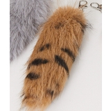 ヒョウ | 《ふわもこ×小さめサイズ》しっぽキーホルダー ファーチャーム バッグアクセサリー | GORGE 