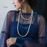 ゴールド | 2wayシンプルパールネックレス haremode ハレモード | epicday