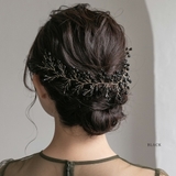 ブラック | カスミソウクリスタルヘッドドレス ヘアアクセサリー ヘアアクセ | epicday