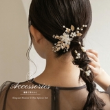 エレガントフラワーUピン5点セット ヘアアクセサリー ヘアアクセ | epicday | 詳細画像1 