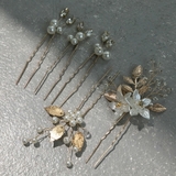 エレガントフラワーUピン5点セット ヘアアクセサリー ヘアアクセ | epicday | 詳細画像5 