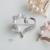 シルバー | ブローチ ハート フォーマル | epicday