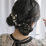 ゴールド | ヘアアクセサリー パール 花 | epicday