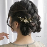 ゴールド | ヘアアクセサリー 結婚式 花 | epicday